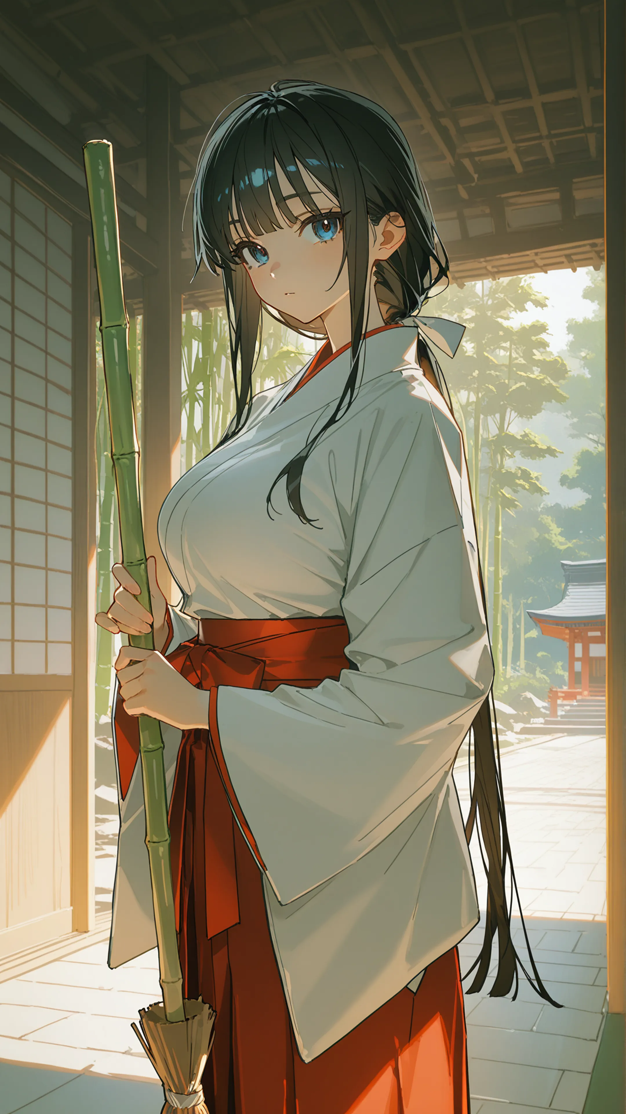 塩対応の巫女さん